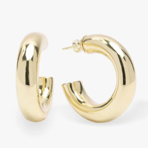 Melinda Maria New "She's So Smooth" Tube Hoops - Picture 1 of 5